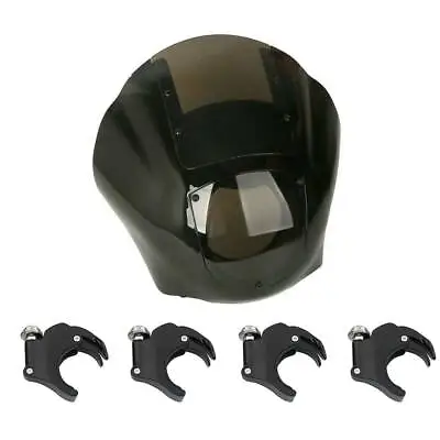 Quarter Fairing W/ Windshield 49mm Fork Clamp Fit For Harley Sportster Dyna VRSC • $124.99