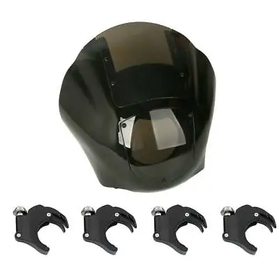 Quarter Fairing Windshield 49mm Clamps Fit For Harley Dyna Wide Glide Sportster • $113.99