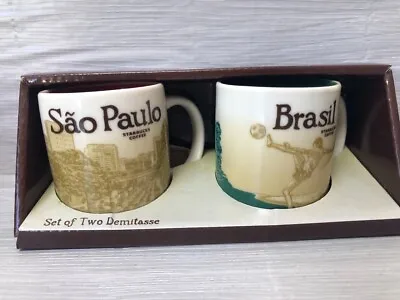 Brasil Sao Paulo Starbucks Coffee MINI Mug Global Icon City 3oz ORNAMENT Brazil • $42