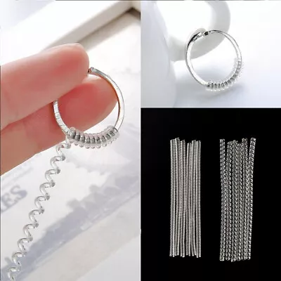 Plug-in Shield Jewelry Spring Coil Spiral Invisible Ring Size Adjuster Clear • $10.93