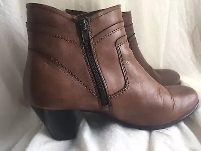 £12.50 • Buy Brown Leather Chelsea Ankle Boots Pavers Size 7