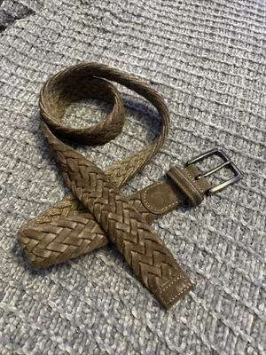 £39.99 • Buy Anderson's Brown  Woven Belt Le Made In Italy. SZ 36