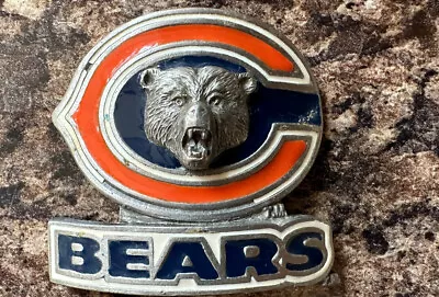 Vintage Chicago Bears Metal Grizzly Emblem  Souvenir? • $10