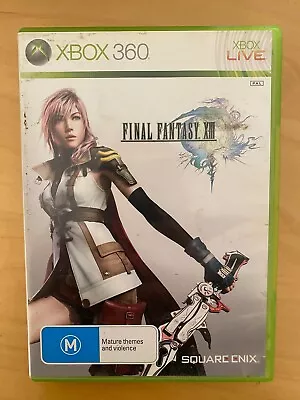 XBOX 360  FINAL FANTASY XIII  Game Disc & Manual.  Rated M.  Free Postage • $9.99