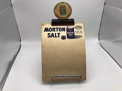 Vintage Advertising Morton Salt Paper Clip With Note Pad • $24.99