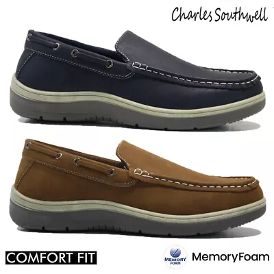 Mens Comfort Memory Foam Slip On Casual Boat Deck Loafers Driving Walking Shoes • £19.95