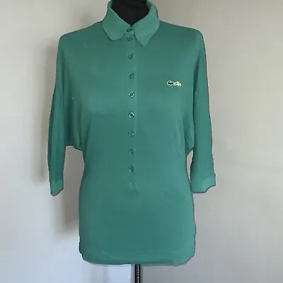 £19.99 • Buy Womens Lacoste + Malandrino Polo Shirt Size XS Green Ladis Lacoste Polo