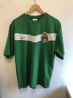 Nike Mens Size Large Federacion Mexicana De Futbol Asoc Soccer Jersey In Green • $20.80