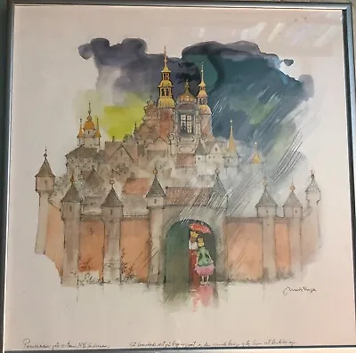 The Princess And The Pea Framed Color Print Mads Stage Denmark • $24.99