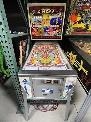 Chicago Coin’s Cinema Laurel And Hardy Free Ship Pinball Machine 1976 • $3499