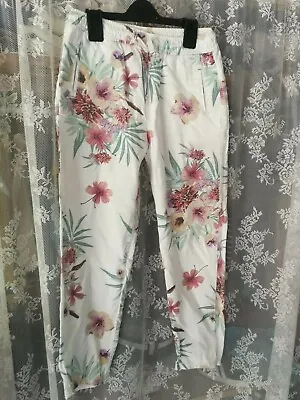 £11 • Buy Girls Zara Summer Trousers Age 7-8 Flower Pants Chinos 