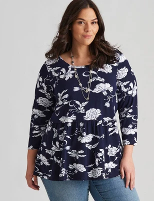 $25.94 • Buy Autograph Knitwear V Neck 3/4 Sleeve Pocket Tunic Womens Plus Size Clothing