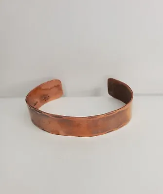 Vintage Solid Copper Engraved  Friends 4 Ever  Cuff Bracelet~8  X 5/8  • $8.86