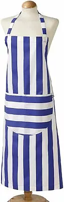 £3.95 • Buy C'est Ca Belle Ile Cotton Blue/White Striped Football Apron Brighton Colours -A4