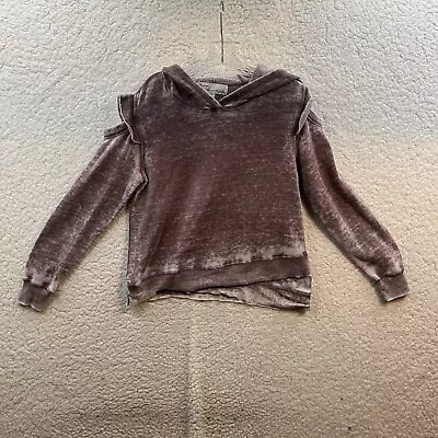 Vintage Havana Pullover Hoodie Women's Small Pink Rustic Cold Shoulder Soft • $14.39