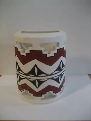 Vintage Southwest Style Pottery Vase Night Light Lamp Artist Signed  Retro • $11.25