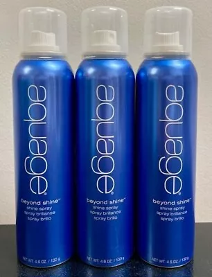 3 Pack Aquage Beyond Shine Spray 4.6 Oz For Flat Iron Smooth Silken Curly Coarse • $39.95