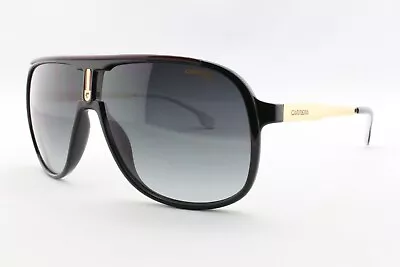 $128 • Buy Carrera 1007/S Unisex Black Gold Metal Sunglasses Designer Retro Sports Pilot