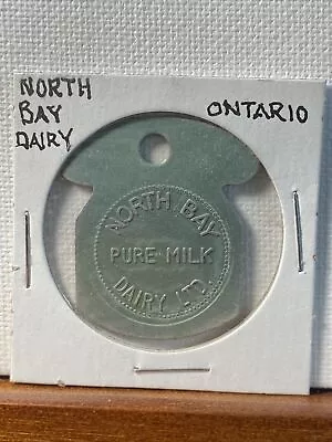 Vintage Token. North Bay Dairy Ontario Pure Milk Good For 1 3Qt Jug Homo T28 • $6.36