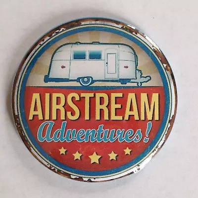 Airstream Adventures Travel Trailer Advertising Pocket Mirror Retro Style • $15