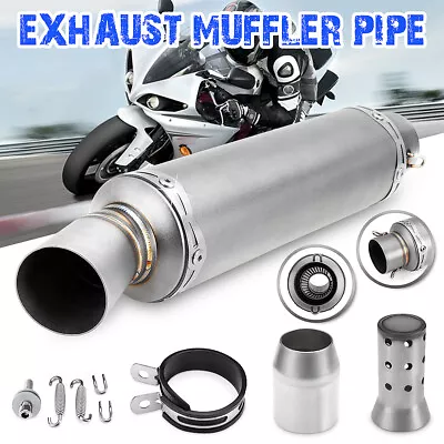 Universal 38-51mm Motorcycle Exhaust Muffler Pipe Silencer ATV Slip On DB Killer • $50.99