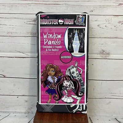 Monster High Curtains Window Panels Pair 82”x63” New • $29