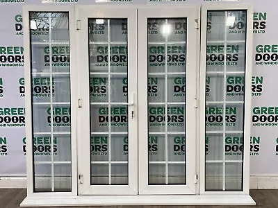£599.90 • Buy Upvc French Doors Sidelights Georgian Bars White External Exterior Pvc Pvcu Used