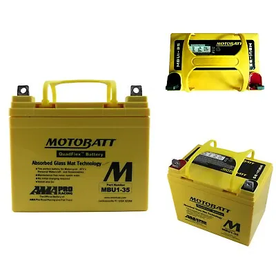 Motobatt MBU1-35 Premium Replacement Powersports Motorcycle Quadflex AGM Battery • £89.97