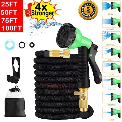 4X Stronger Deluxe Expandable Flexible Garden Hose Water Hose 25 50 75 100FT • $18.99