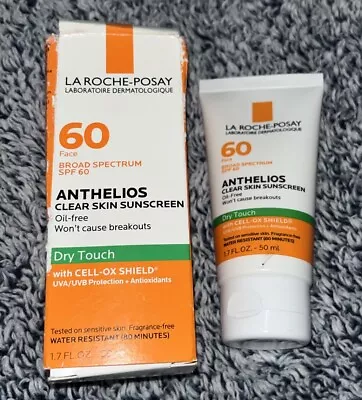 La Roche-posay Anthelios Clear Skin Oil SPF 60 1.7oz Exp 4/26 • $16