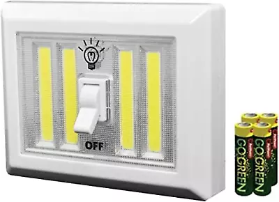 Litesaver XL Portable Light - Stick On Magnetic LED Light Switch COB - 400 Lumen • $10.58