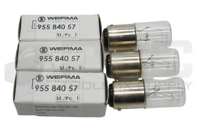 $35 • Buy Lot Of 3 New Werma 955 840 57 Bulb, 5w 115v, 955-840-57