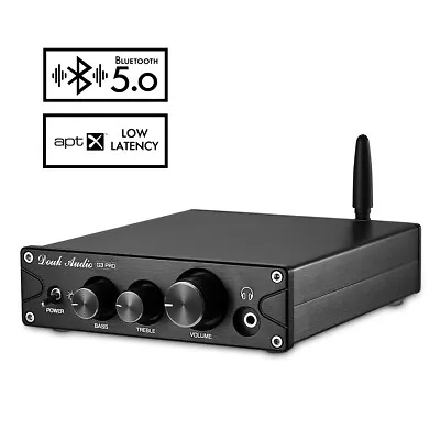 HiFi Bluetooth 5.0 Stereo Power Amplifier Headphone Amp With 24V Power Supply  • $99.99