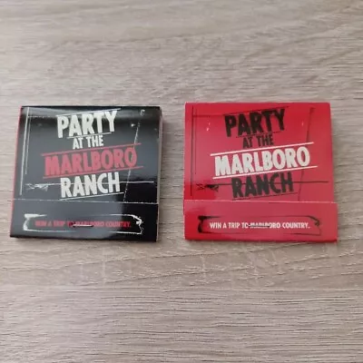 2PCS 1 Red 1 Black Marlboro Party @ Ranch Never Used Matches • $1.99