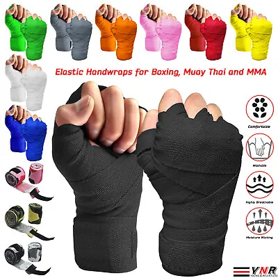 Boxing Hand Wraps Elasticated Inner Gloves Bandages MMA Muay Thai Kickboxing  • £5.99