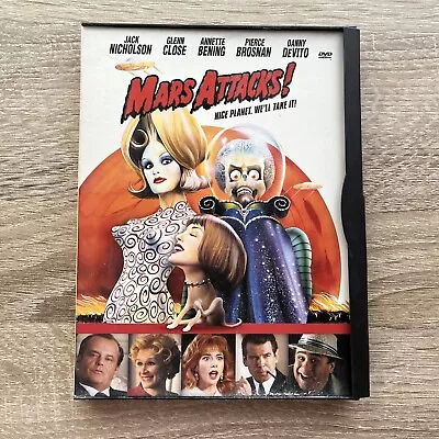 Mars Attacks! 1996 Film Sci-fi/Comedy Movie DVD • $5