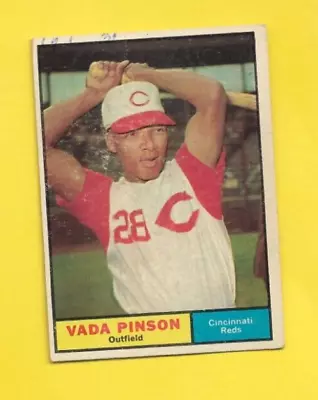 $2.50 • Buy 1961 Topps Vada Pinson #110 Cincinnati Reds VERY GOOD MARKED FREE SHIPPING