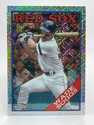 2023 Topps Update WADE BOGGS Boston Red Sox Chrome 1988 Silver Mojo T88CU-98 • $1.79