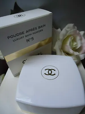 CHANEL No5 Luxury Highly Perfumed Bath Body Powder Talc 150g Rare New Sealed Box • £259