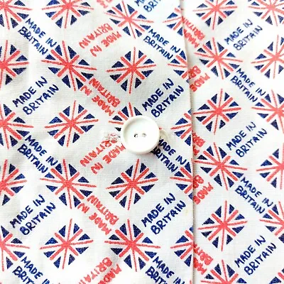 Made In Britain Vintage Union Jack A-Line Skirt • £29.99