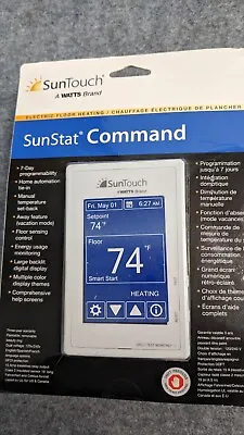 $99.99 • Buy WATTS SunTouch SunStat Command Electric Floor Heating Thermostat 81019086 NEW