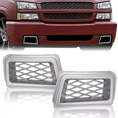 $26.49 • Buy Fit For 2003-2007 Silverado 1500 SS-Style Front Bumper Caliper Air Duct Gray
