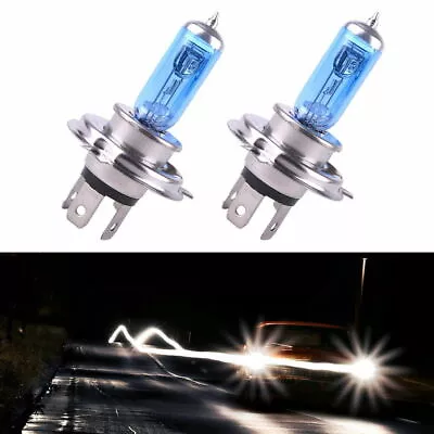 2x H4 100w Super White Xenon HID Upgrade Headlight Headlamp Car Bulbs 12V • $8.99