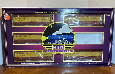 MTH Trains O Gauge Milwaukee Road 5 Car 40' Box Car Set 20-90101 • $150