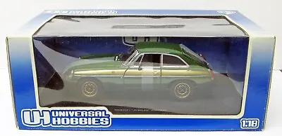 MGB GT Jubilee Edition Green 1/18 Universal Hobbies 4458 NMB • $69.33