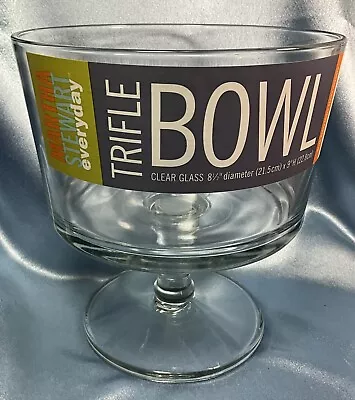 NEW Retired Martha Stewart Trifle Dish. Clear. Footed. Desserts Salads. #3398 • $21.20