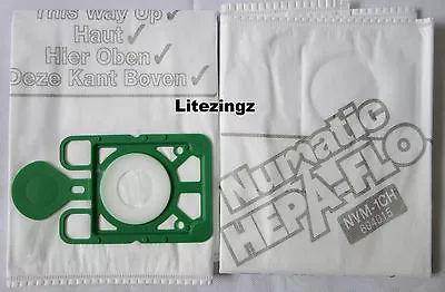 1 X Authentic Genuine Numatic Hepaflo NVM-1CH 604015 Henry Hetty Hoover Bag • £2.95
