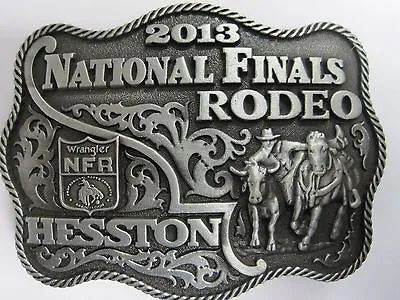 National Finals Rodeo Hesston 2013 NFR Youth (Small) Cowboy Buckle New Wrangler • $9.99