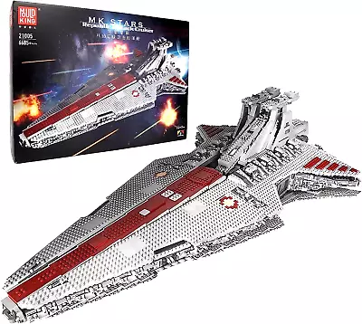 Mould King 21005 Star Wars Spaceship Republic Attack Cruiser Building Block MOC • $418.79