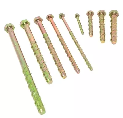 £11.20 • Buy Thunder Bolts Hex Head Steel Self Tapping Multi Fix Concrete Anchor Screw Fixing